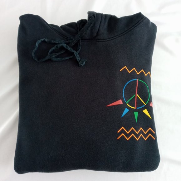 Nike Gel Playground Hoodie Air Raid Peace Urban Jungle black oversized hoodie sm - Picture 9 of 9